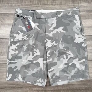 RLX Ralph Lauren Golf 9-Inch Tailored Fit Golf Short Gray Camo Size 34 NEW